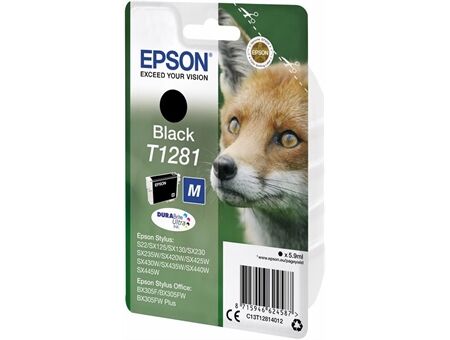 Epson Ink/T1281 Fox 5.9ml BK