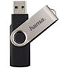 Hama FlashPen Rotate, USB 2.0, 64GB, 6MB/s, Schwarz/Sil
