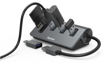 Hama USB-Hub/Kartenleser 5 Ports