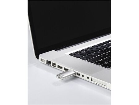 Hama FlashPen Laeta, USB 2.0, 128 GB, 10MB/s, Silber