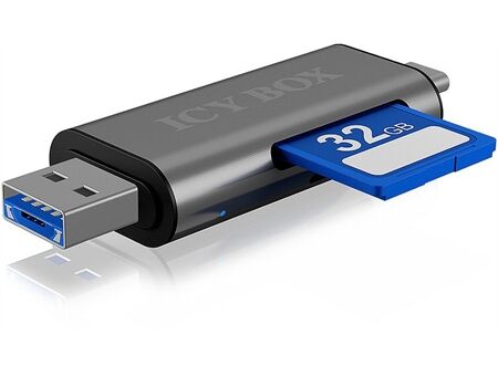 Icy Box External Card Reader with Multi-USB (IB-CR200-C)