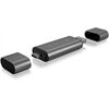 Icy Box External Card Reader with Multi-USB (IB-CR200-C)