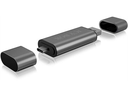 Icy Box External Card Reader with Multi-USB (IB-CR200-C)