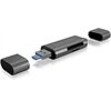 Icy Box External Card Reader with Multi-USB (IB-CR200-C)