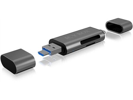 Icy Box External Card Reader with Multi-USB (IB-CR200-C)