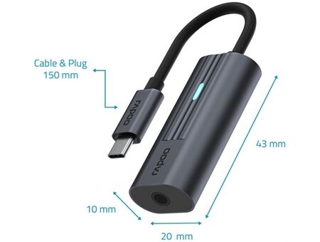 rapoo USB-C>3,5 mm Adapter