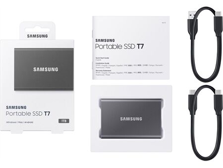 Samsung Portable SSD T7 1TB Titan Grey