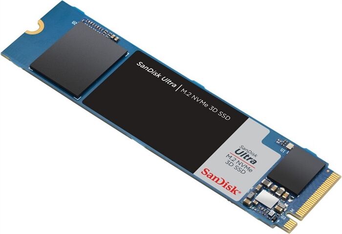 SanDisk Ultra M.2 NVMe 3D 内蔵SSD 1TB Sandisk Ultra M.2 NVMe 3D (1TB) (Schwarz) - Berlet