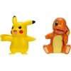 JAZWARES Battle Feature Figur 2er Pack Glumanda, Pikachu