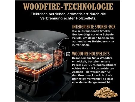NINJA OO101DE Woodfire Outdoor Ofen