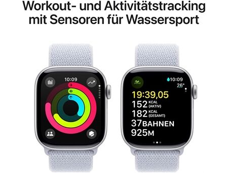 Apple Watch Series 10 (42mm) GPS Aluminium mit Sport Loo