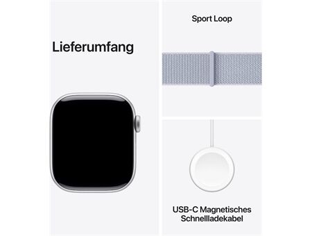 Apple Watch Series 10 (42mm) GPS Aluminium mit Sport Loo