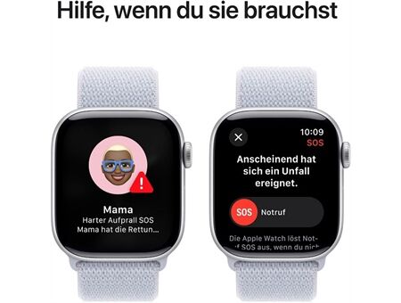 Apple Watch Series 10 (42mm) GPS Aluminium mit Sport Loo