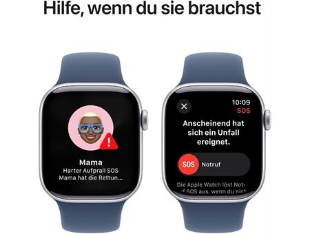 Apple Watch Series 10 (42mm) GPS Alu mit Sportarm S/M