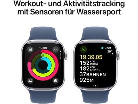 Apple Watch Series 10 (42mm) GPS Alu mit Sportarm S/M