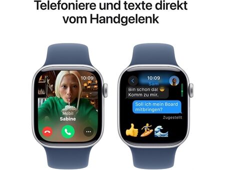 Apple Watch Series 10 (42mm) GPS Alu mit Sportarm S/M