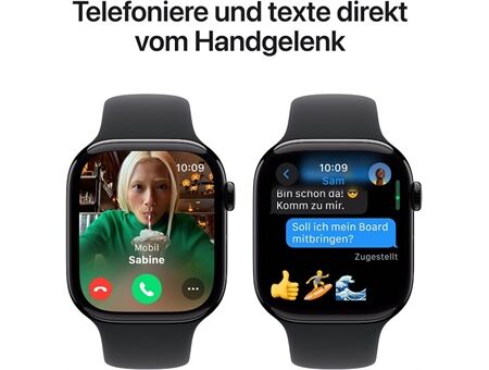 Apple Watch Series 10 (46mm) GPS Alu mit Sportarm M/L