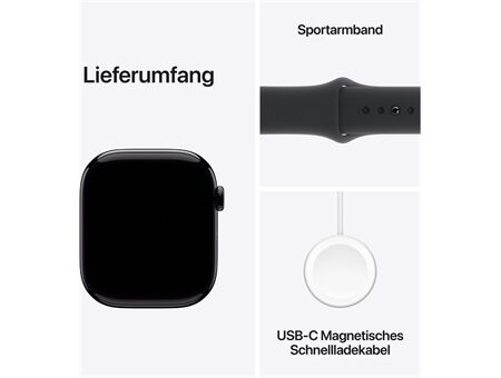 Apple Watch Series 10 (46mm) GPS Alu mit Sportarm M/L