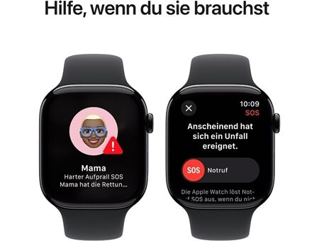Apple Watch Series 10 (46mm) GPS Alu mit Sportarm M/L
