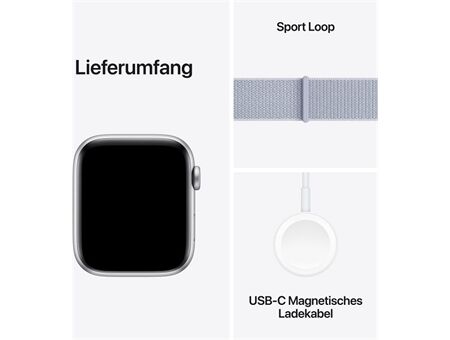Apple Watch SE (44mm) 2024 GPS Alu mit Sport Loop