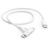 Hama 2in1 Ladekabel (1,5m) USB-C->USB-C/Lightning