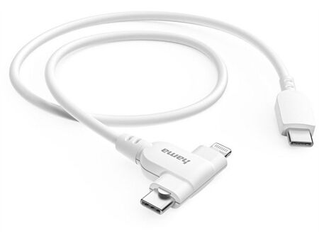 Hama 2in1 Ladekabel (1,5m) USB-C->USB-C/Lightning