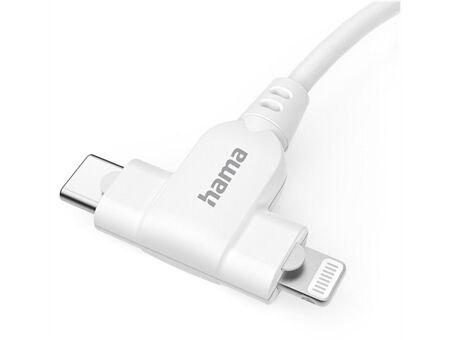 Hama 2in1 Ladekabel (1,5m) USB-C->USB-C/Lightning