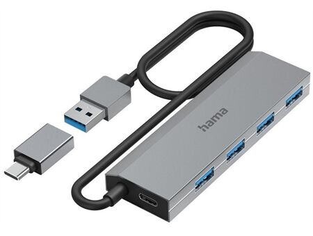 Hama USB-Hub 4 Ports, USB 3.2 Gen1