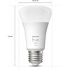 hue White 9.5W A60 E27 2er Set