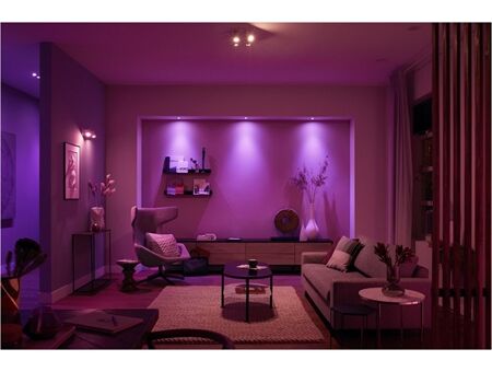 hue W&C. Amb. 4.3W GU10 2er Set