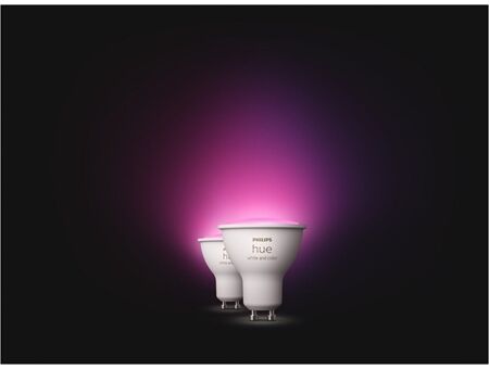 hue W&C. Amb. 4.3W GU10 2er Set