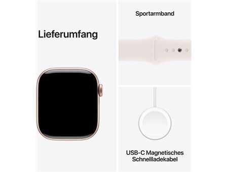 Apple Watch Series 10 (42mm) GPS Alu mit Sportarm S/M