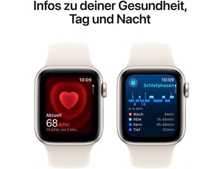Apple Watch SE (40mm) 2024 GPS Alu mit Sportarm S/M
