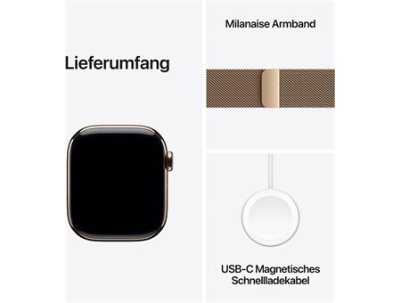 Apple Watch Series 11 (42mm) GPS+5G Titan mit Milanaise