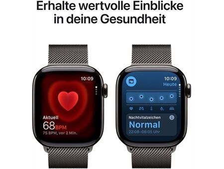 Apple Watch Series 11 (42mm) GPS+5G Titan mit Milanaise