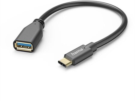 Hama USB-Adapterkabel (15cm) USB-C-Stecker>USB-A-Buchse