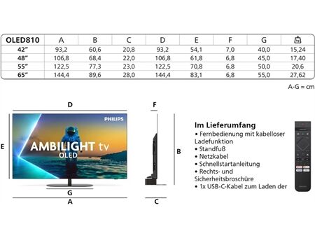 Philips 48OLED810/12 inkl. TAB8200