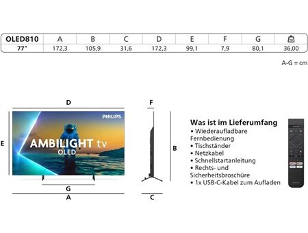 Philips 77OLED810/12 inkl. TAB8200