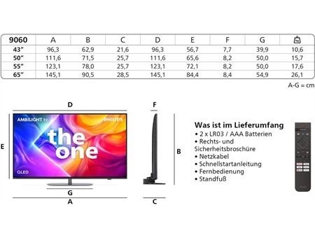 Philips 43PUS9060/12 The One inkl. TAB6100