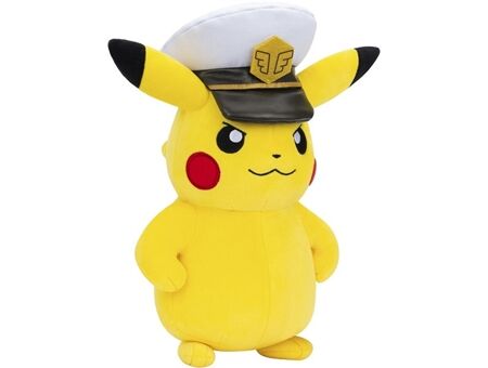JAZWARES Captain Pikachu Plüsch (20cm)