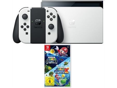 Nintendo Switch Kons.OLED+Super Mario Galaxy 1+2