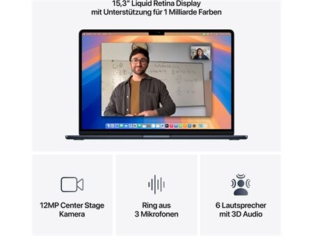 Apple MacBook Air 15" 256GB (MW1L3D/A) 2025