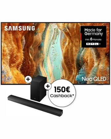 Samsung GQ75QN73FAT inkl. HWB760GF abzgl. 150€ Cashback