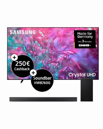 Samsung GU98DU9079U inkl. HWB760GF abzgl. 250€ Cashback