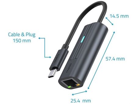 rapoo USB-C>Gigabit LAN Adapter