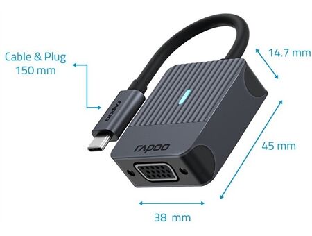 rapoo USB-C>VGA Adapter