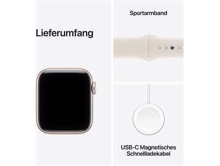 Apple Watch SE 3 (40mm) Alu mit Sportarmband S/MGPS 2025