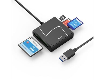 Hama USB 3.2 Kartenleser, SD/micro SD/CF