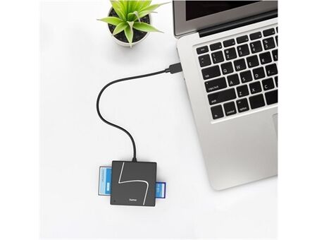 Hama USB 3.2 Kartenleser, SD/micro SD/CF