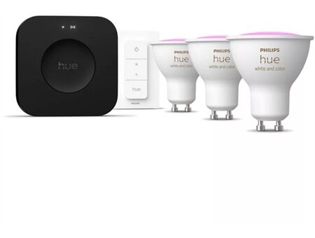 hue White & Col. Amb. GU10 3er Starter Set inkl. Hue B